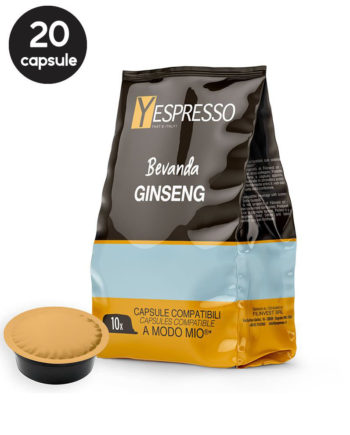 20 Capsule Yespresso Ginseng – Compatibile A Modo Mio