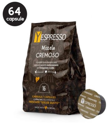 64 Capsule Yespresso Decaffeinato - Compatibile Dolce Gusto