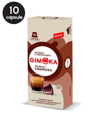 10 Capsule Gimoka Espresso Cremoso - Compatibile Nespresso