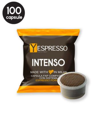 100 Capsule Yespresso Intenso – Compatibile Espresso Point