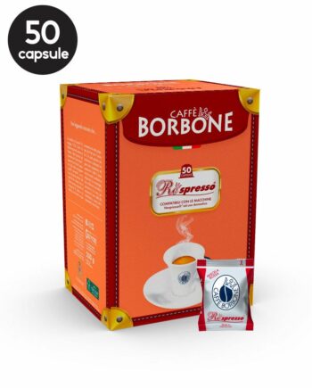 50 Capsule Borbone Respresso Miscela Rossa - Compatibile Nespresso