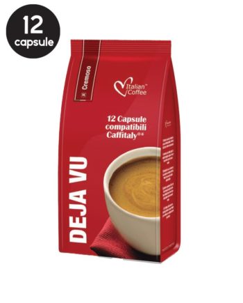 12 Capsule Italian Coffee Deja Vu Cremoso – Compatibile Cafissimo / Caffitaly / BeanZ