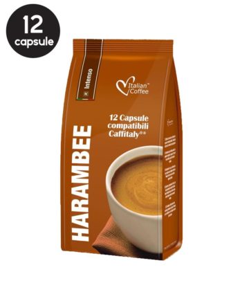 12 Capsule Italian Coffee Harambee Intenso – Compatibile Cafissimo / Caffitaly / BeanZ