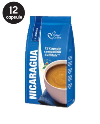 12 Capsule Italian Coffee Nicaragua Arabica – Compatibile Cafissimo / Caffitaly / BeanZ