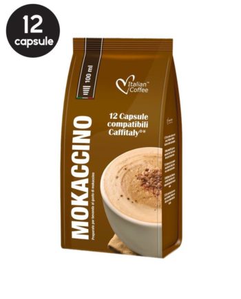 12 Capsule Italian Coffee Mokaccino – Compatibile Cafissimo / Caffitaly / BeanZ