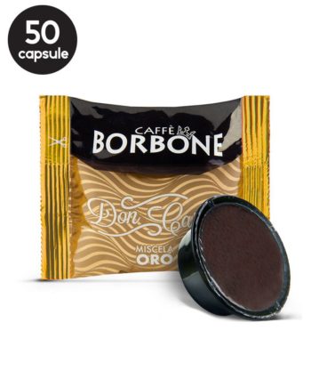 50 Capsule Borbone Espresso Miscela Oro – Compatibile A Modo Mio