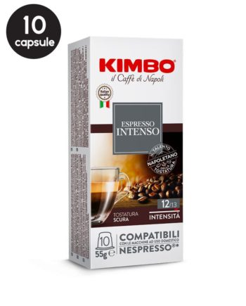 10 Capsule Kimbo Espresso Intenso - Compatibile Nespresso