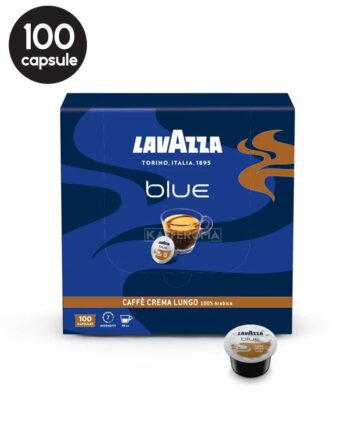 100 Capsule Lavazza Blue Caffe Crema Lungo