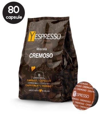 80 Capsule Yespresso Cremoso - Compatibile Cafissimo / Caffitaly / BeanZ