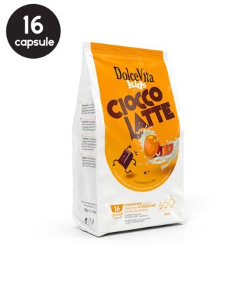 16 Capsule DolceVita Ciocco Latte - Compatibile A Modo Mio