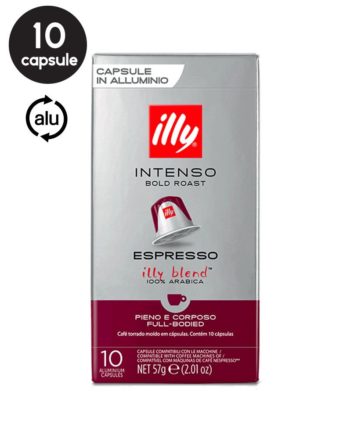 10 Capsule Illy Espresso Intenso - Compatibile Nespresso