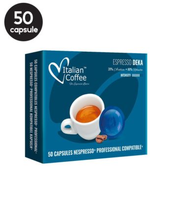 50 Capsule Italian Coffee Deka - Compatibile Nespresso Professional