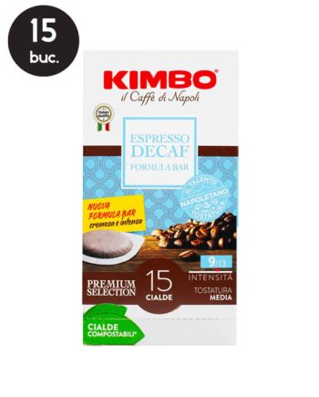 15 Paduri Biodegradabile Kimbo Espresso Decaffeinato - Compatibile ESE44