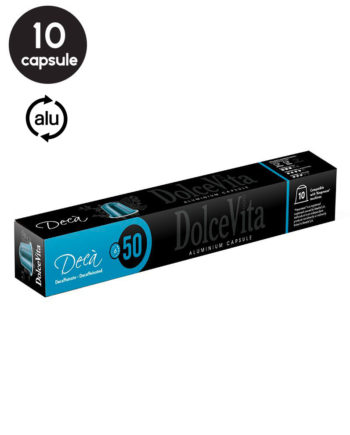 10 Capsule Aluminiu DolceVita Deca - Compatibile Nespresso