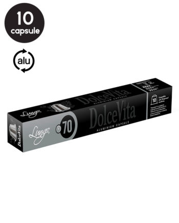 10 Capsule Aluminiu DolceVita Lungo - Compatibile Nespresso