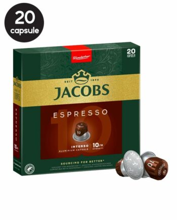 20 Capsule Jacobs Espresso Intenso - Compatibile Nespresso