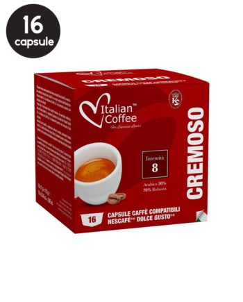 16 Capsule Italian Coffee Cremoso - Compatibile Dolce Gusto