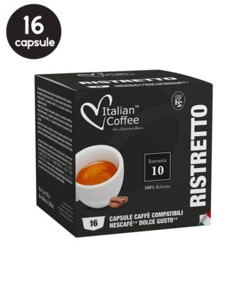 16 Capsule Italian Coffee Ristretto - Compatibile Dolce Gusto