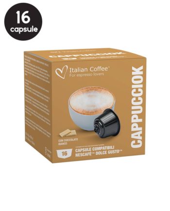 16 Capsule Italian Coffee Cappucciok - Compatibile Dolce Gusto