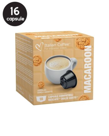 16 Capsule Italian Coffee Macaroon - Compatibile Dolce Gusto