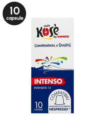 10 Capsule Caffe Kose by Kimbo Intenso - Compatibile Nespresso