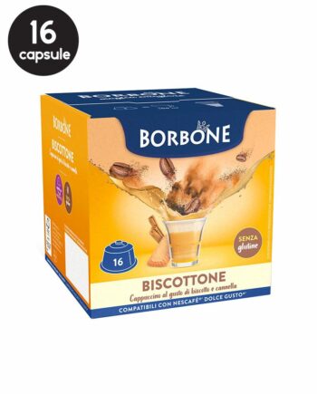 16 Capsule Borbone Biscotone - Compatibile Dolce Gusto