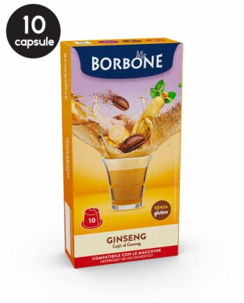 10 Capsule Borbone Ginseng – Compatibile Nespresso