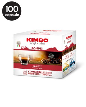 100 Capsule Kimbo Pompei - Compatibile Nespresso