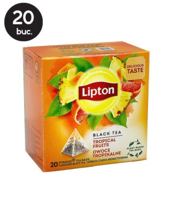 20 Plicuri Ceai Negru cu Fructe Tropicale - Lipton