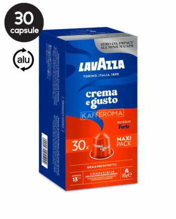 30 Capsule Aluminiu Lavazza Crema e Gusto Forte – Compatibile Nespresso