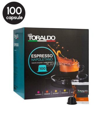 100 Capsule Caffe Toraldo Miscela Cremosa - Compatibile Cafissimo / Caffitaly / BeanZ