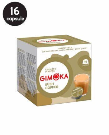 16 Capsule Gimoka Irish Coffee – Compatibile Dolce Gusto