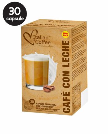 30 Capsule Italian Coffee CaffeLatte - Compatibile Dolce Gusto