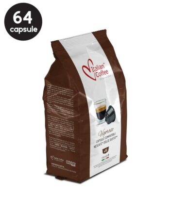 64 Capsule Italian Coffee Vigoroso - Compatibile Dolce Gusto