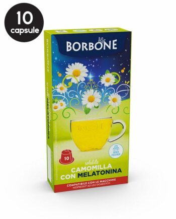 10 Capsule Borbone Ceai Musetel cu Melatonina – Compatibile Nespresso
