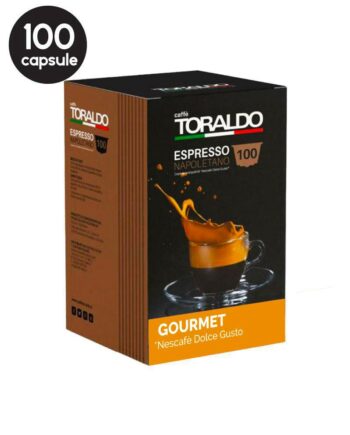 100 Capsule Caffe Toraldo Miscela Gourmet - Compatibile Dolce Gusto